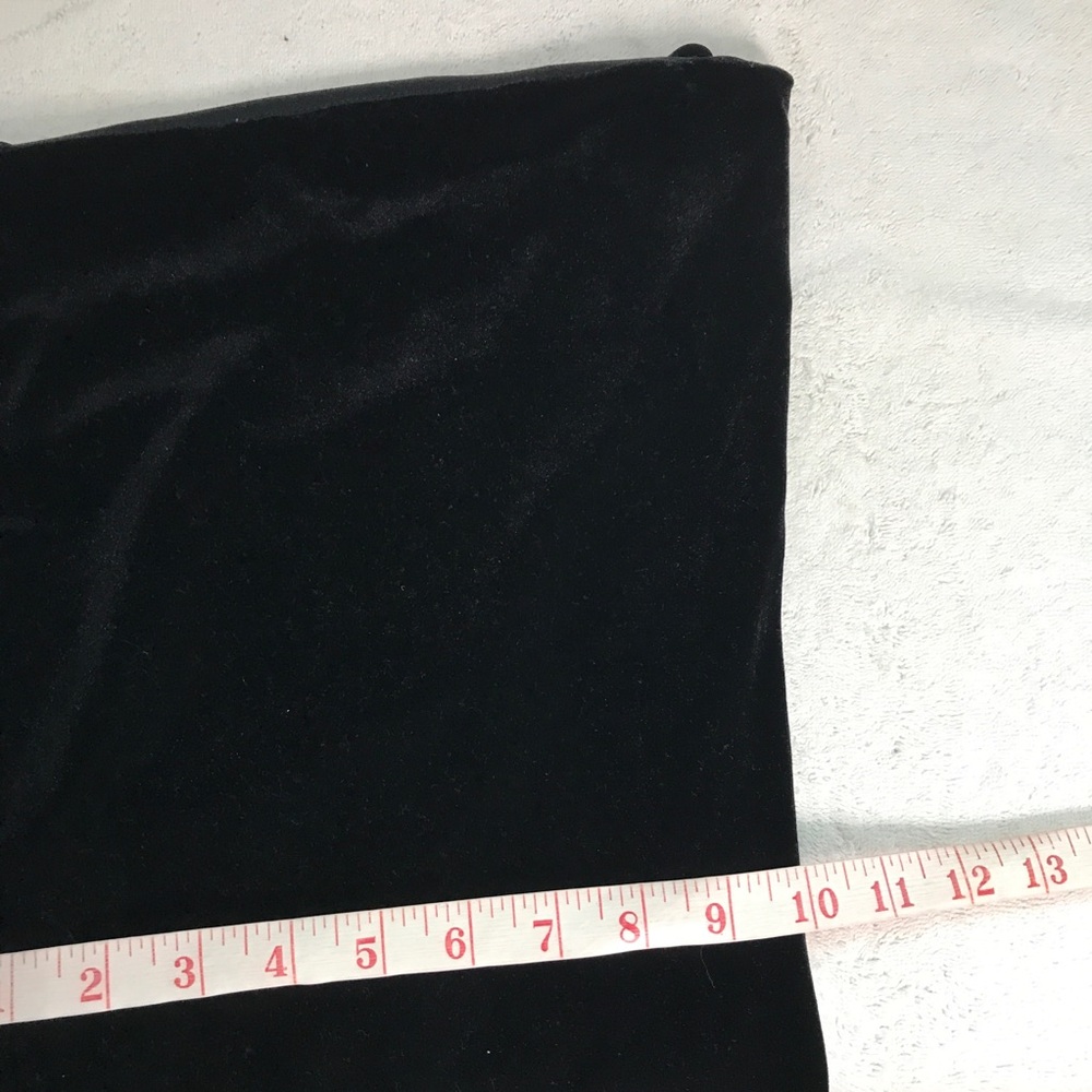VTG CHARLOTTE RUSSE WOMENS DRESS BLACK VELVET STRETCH XS - Picture 9 of 11